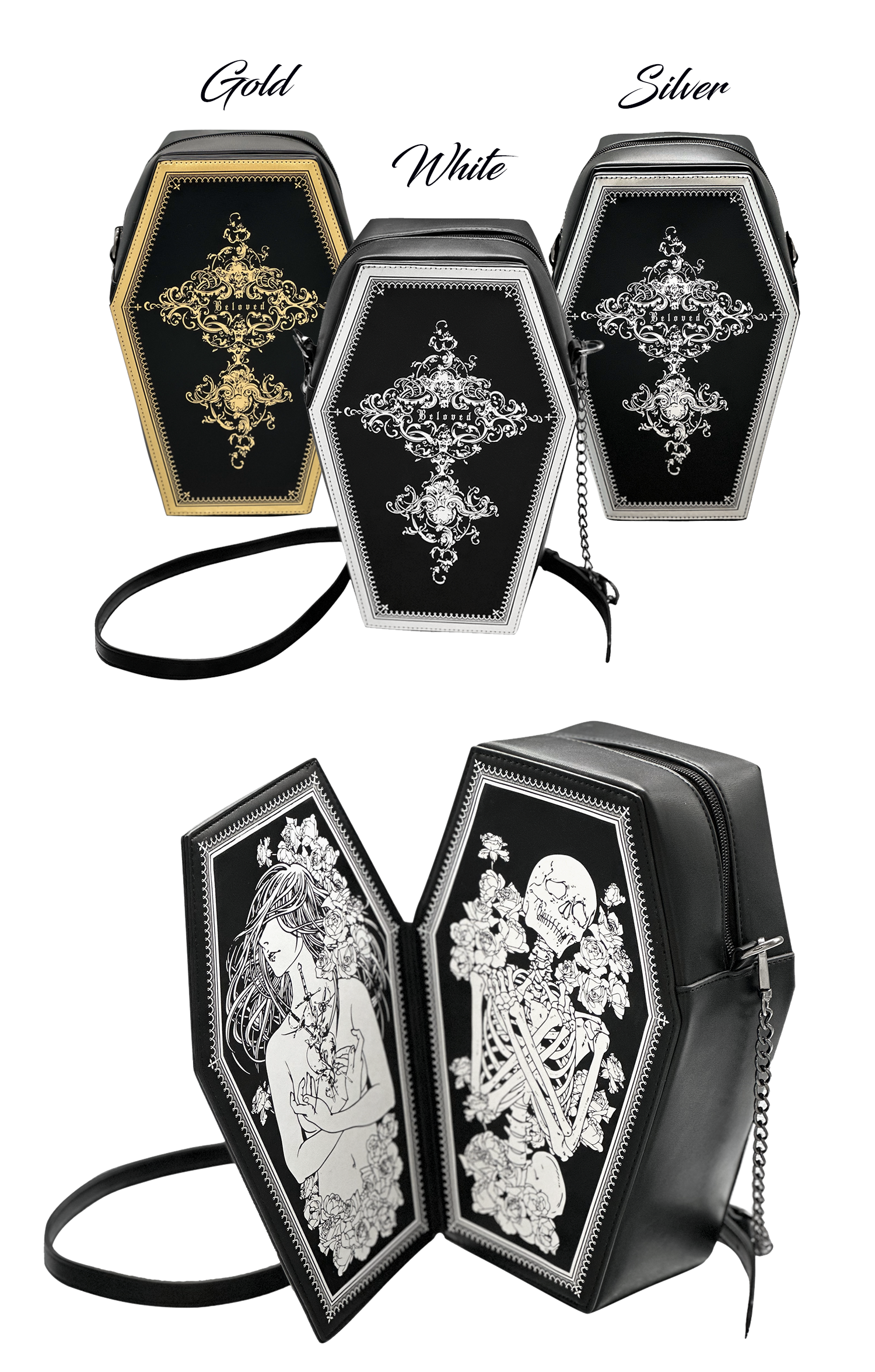 Ready to ship] BELOVED Coffin bag | Iris Garden x Haenuli